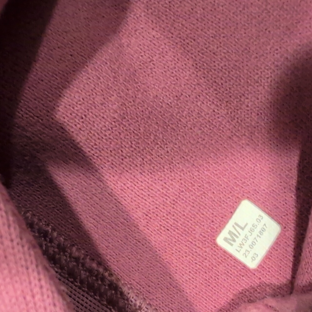 Lululemon Scuba Oversized Funnel Neck Half Zip Velvet Dust M/L - Picture 5 of 8